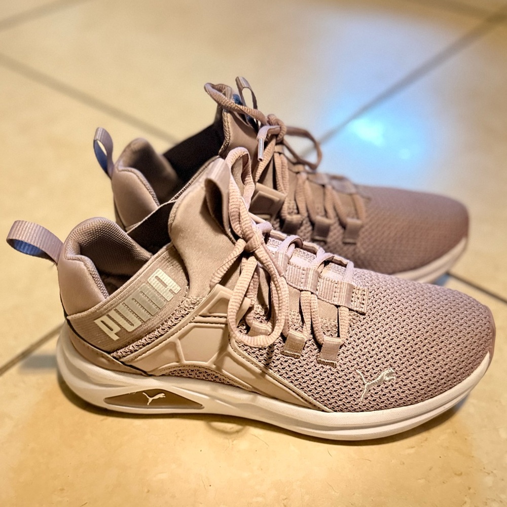 Puma Women's Athletic Sneakers in Dusty Rose and White